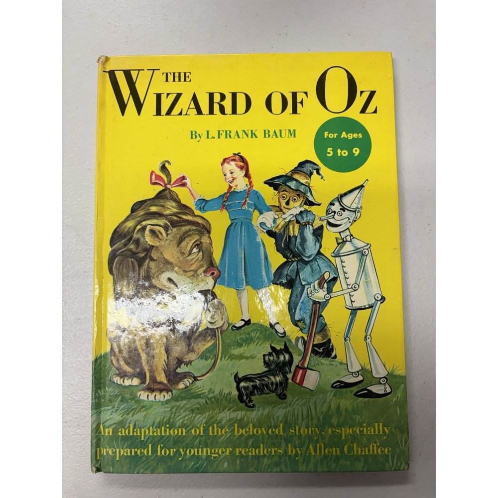 Children's 1950 The Wizard of Oz by L. Frank Baum Vintage Illustrated Classic HC